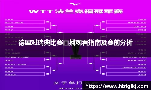德国对瑞典比赛直播观看指南及赛前分析